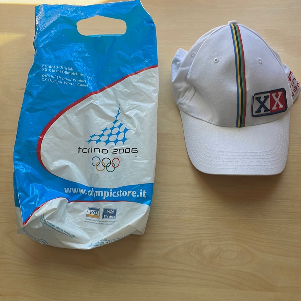 Official 2006 Turin (Torino, Italy) Winter Olympics White Cap